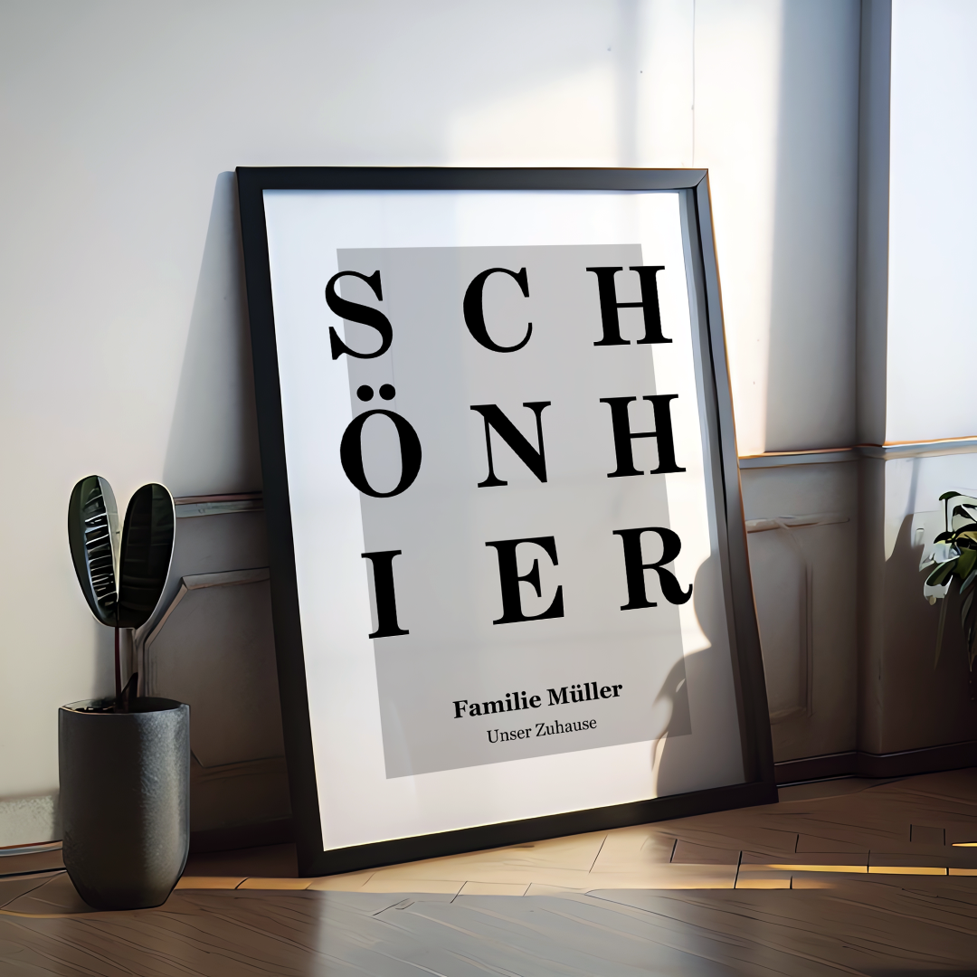 Schön Hier Poster personalisiert