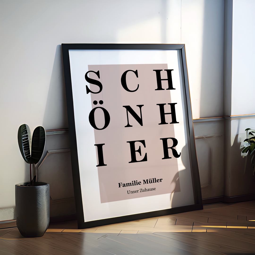 Schön Hier Poster personalisiert