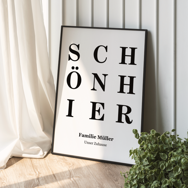 Schön Hier Poster personalisiert