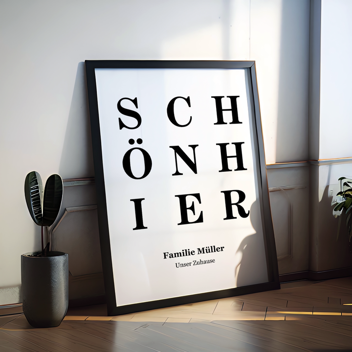 Schön Hier Poster personalisiert