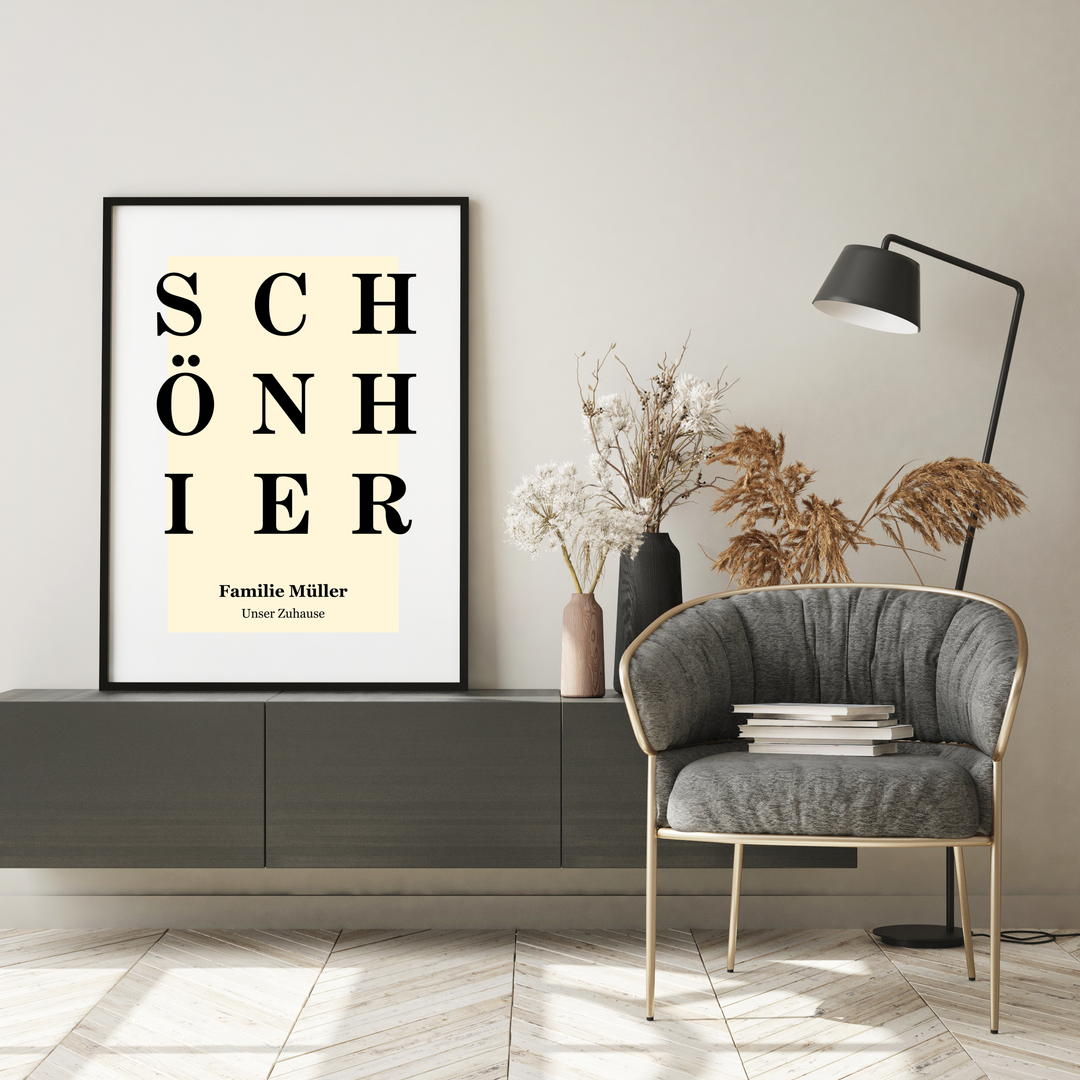 Schön Hier Poster personalisiert | Kleibt