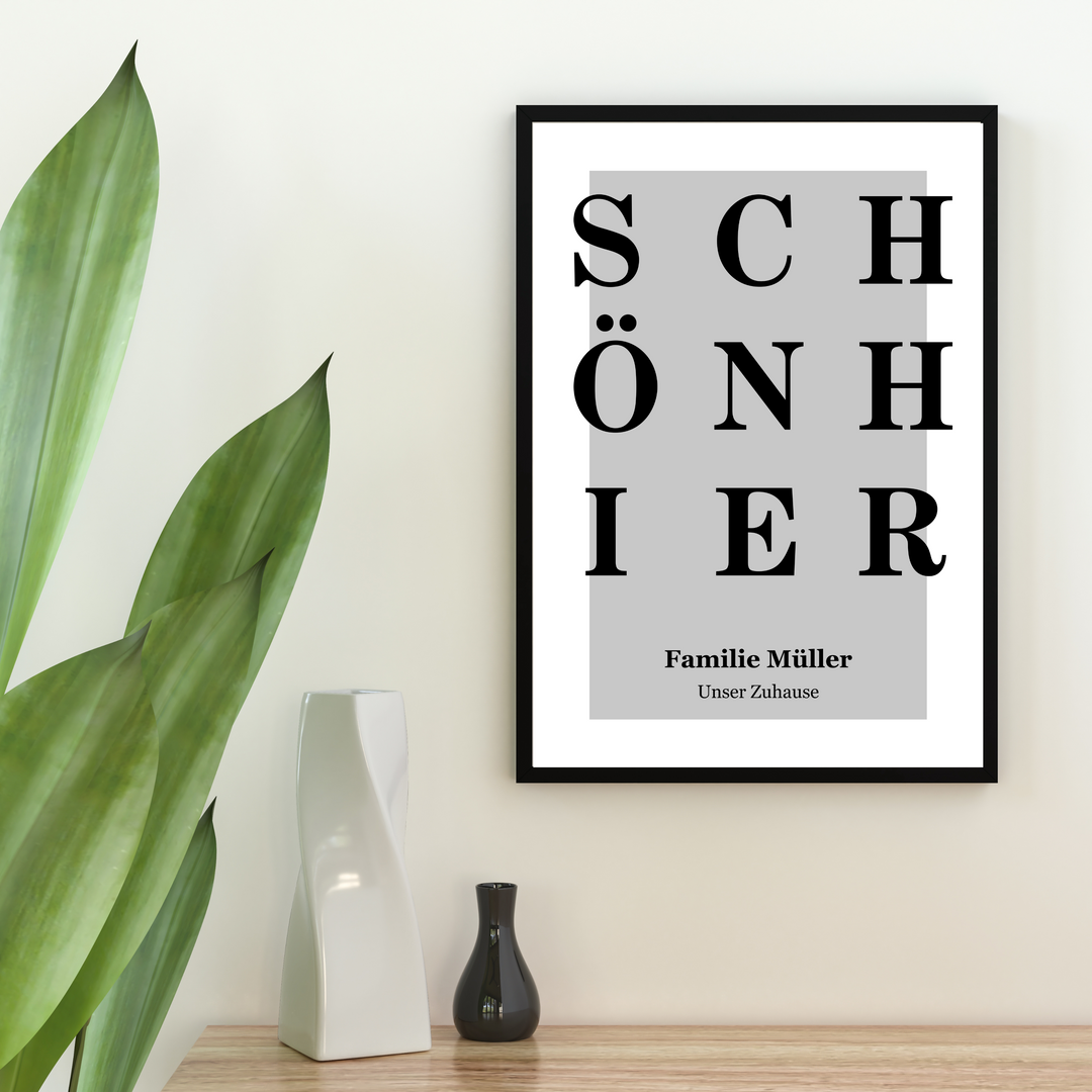 Schön Hier Poster personalisiert | Kleibt