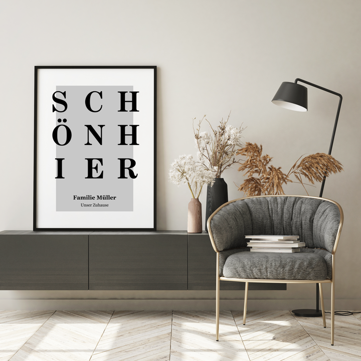 Schön Hier Poster personalisiert | Kleibt