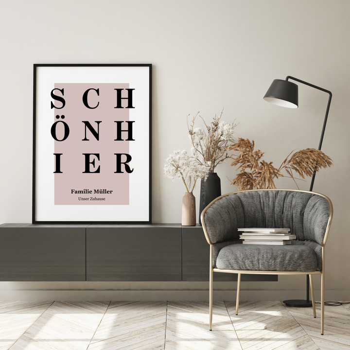 Schön Hier Poster personalisiert | Kleibt