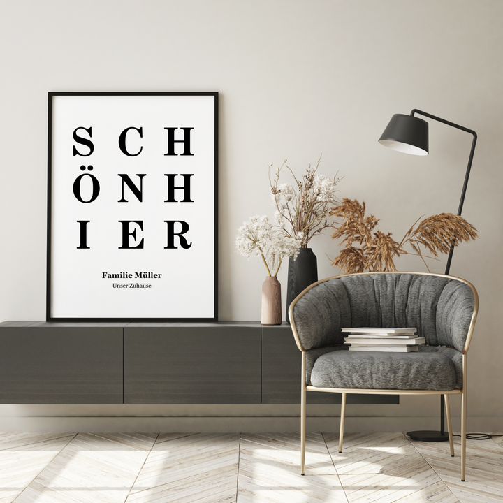 Schön Hier Poster personalisiert | Kleibt