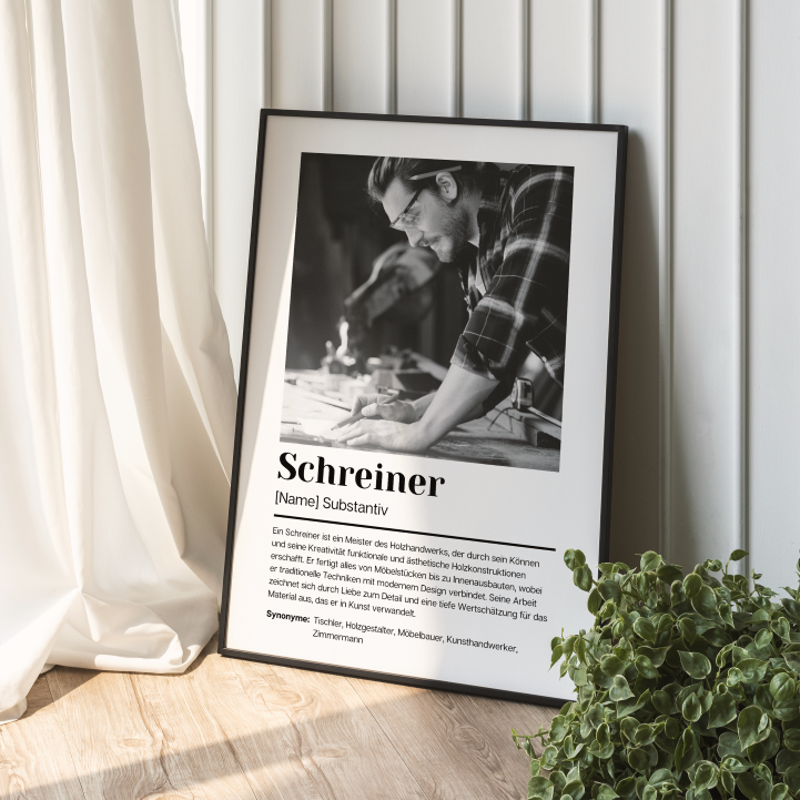 Fotoposter Definition SCHREINER personalisiert