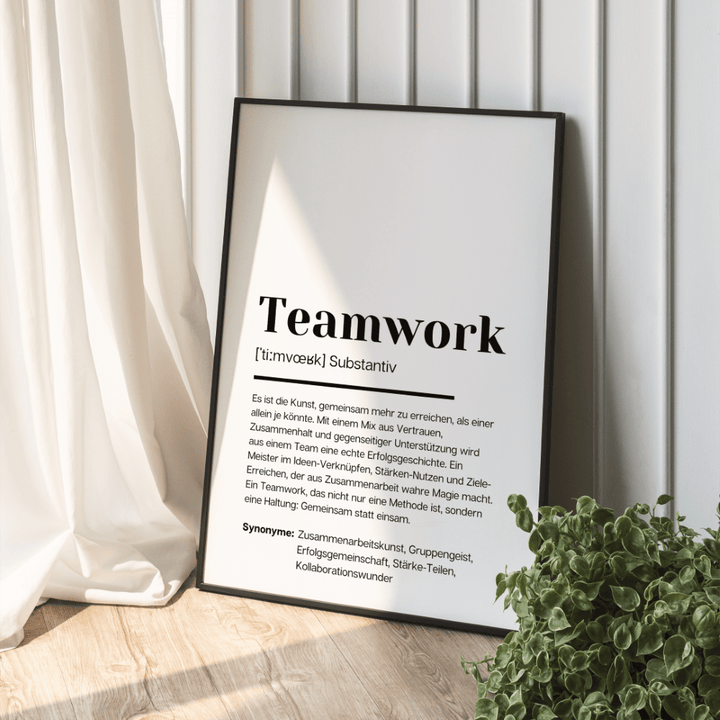 Poster Definition Teamwork