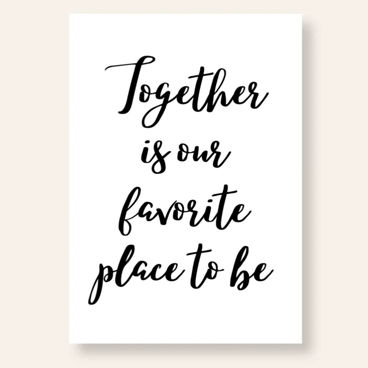 Together Spruch Poster