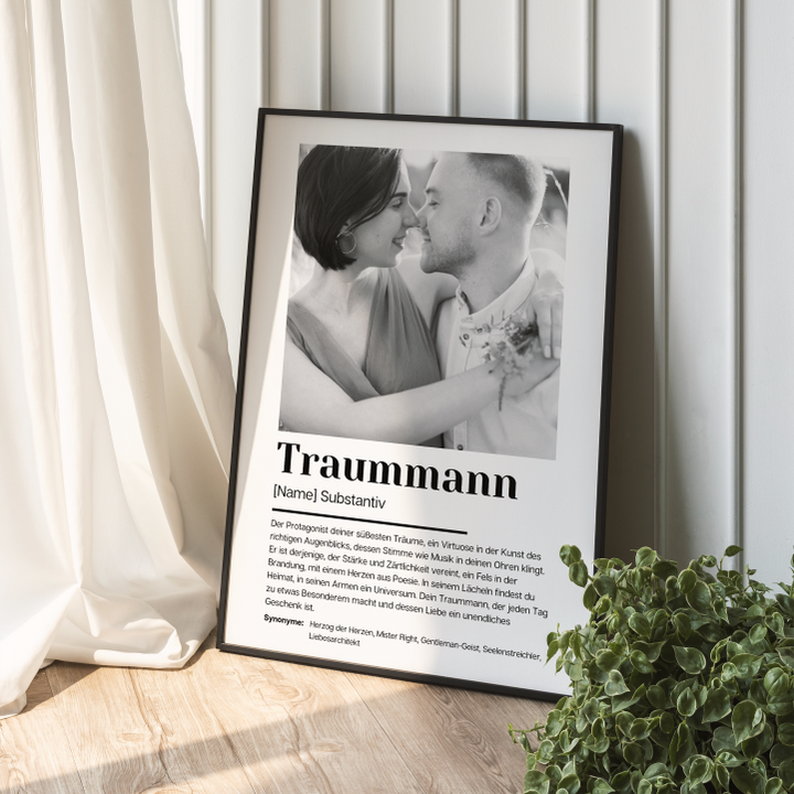 Fotoposter Definition TRAUMMANN personalisiert