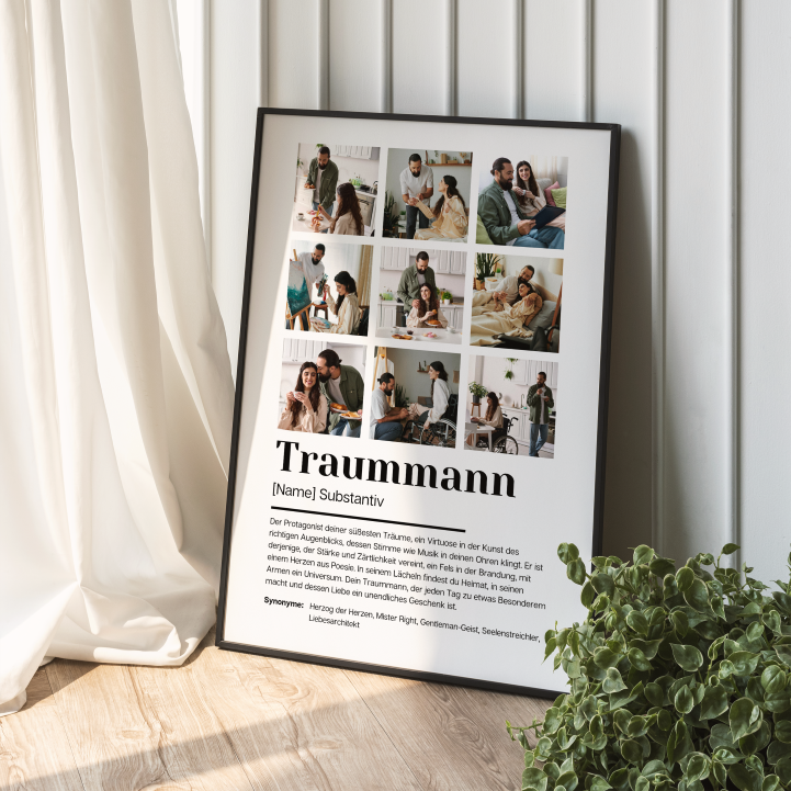 Poster Fotocollage Definition TRAUMMANN personalisiert