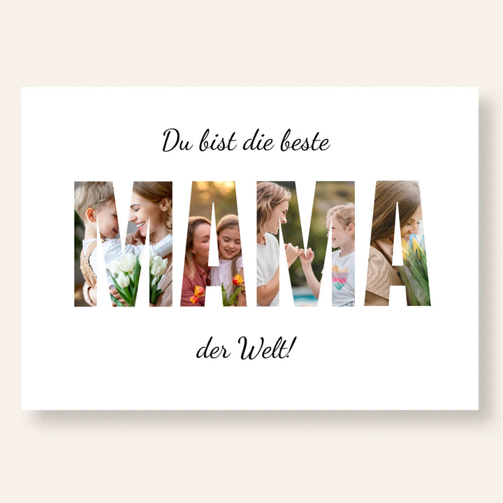 Poster Fotocollage Die beste Mama der Welt