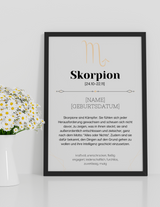 -SKORPION (24.10-22.11) PERSONALISIERT-